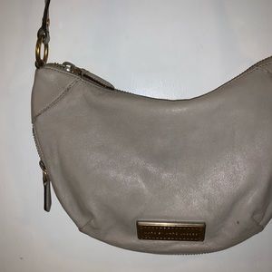 Marc by Marc Jacobs grey leather crossbody purse!